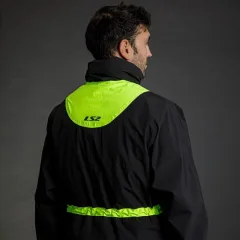 Мотокуртка LS2 X-Rain (M-L, Black Hi-Vis Yellow) — фото 5