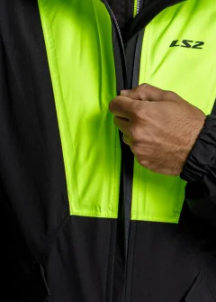 Мотокуртка LS2 X-Rain (XL-XXL, Black Hi-Vis Yellow) — фото 9