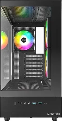 Корпус для компьютера Montech XR / XRB (черный) — фото 3