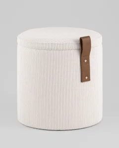 Пуф Stool Group Руни XS с ящиком 24A2064CG-S-16 (вельвет белый) — фото 5