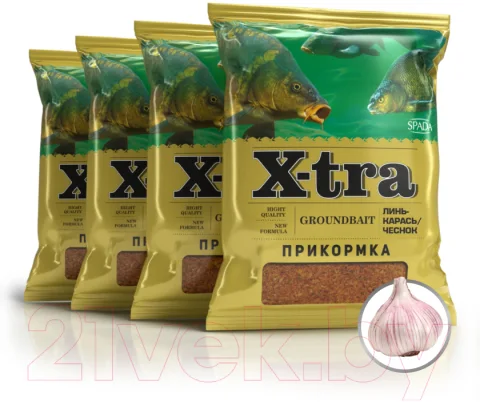 Набор для прикормки X-tra Линь-карась Чеснок (3кг)