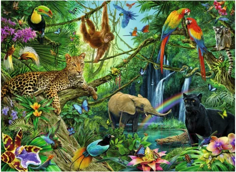 Пазл Ravensburger Джунгли XXL / 12660 (200эл)