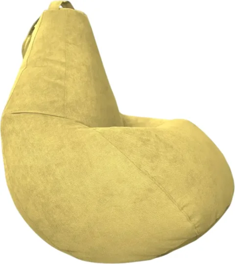 Кресло-мешок BeanBag Груша XXXXL / GVP-140x100-ZH (велюр желтый)