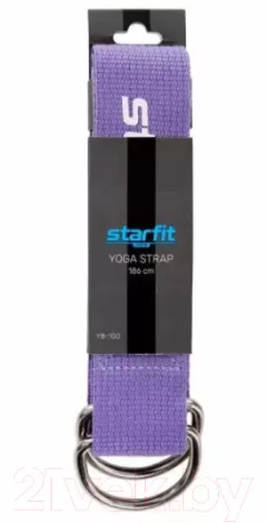 Ремень для йоги Starfit YB-100 (фиолетовый пастель) — фото 2