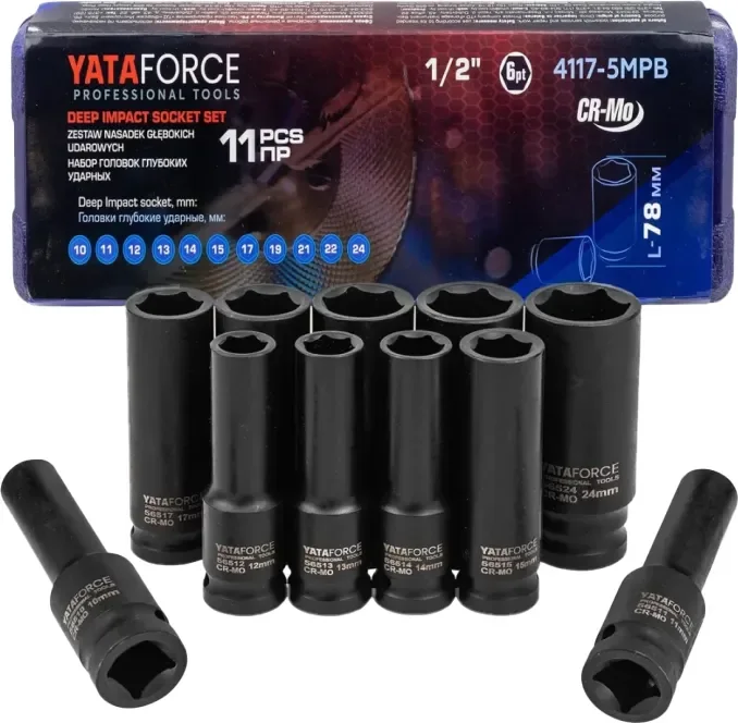 Набор головок слесарных Yataforce YF-4117-5MPB (64 731)