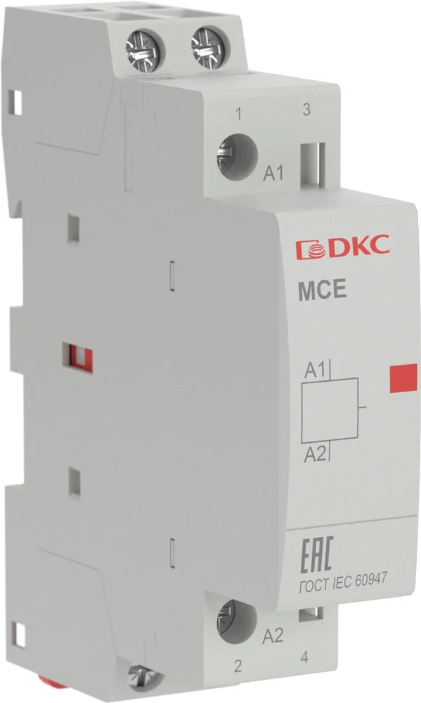 Контактор DKC Yon Max MCE 2P 25A 240В 2НО 2М / MCE-25-20-A240