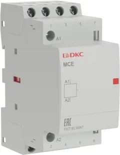 Контактор DKC Yon Max MCE 4P 16A 240В 2НО+2НЗ 4М / MCE-16-22-A240 — фото 1