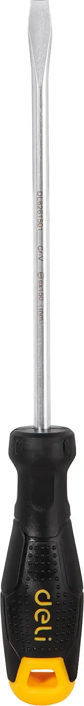 Отвертка Deli YS EDL6261501 (SL6x150мм, желтый)