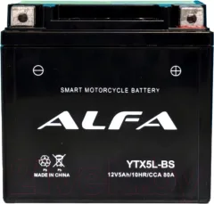 Мотоаккумулятор ALFA battery YTX5L-BS / EB5-3 — фото 1