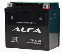 Мотоаккумулятор ALFA battery YTX5L-BS / EB5-3 — фото 3