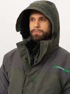 Костюм для охоты и рыбалки Huntsman Yukon Ice-45°C (р.48-50/170-176, зеленый/графит) — фото 6