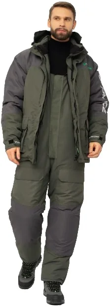 Костюм для охоты и рыбалки Huntsman Yukon Ice-45°C (р.52-54/170-176, зеленый/графит)