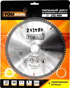 Пильный диск Yourtools Z90 210/32мм — фото 1