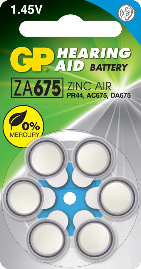 Комплект батареек GP Batteries ZA675F-ELTD6 (6шт)
