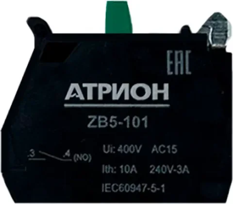 Блок-контакт Атрион ZB5-LA37 1NO / ZB5-LA37-101