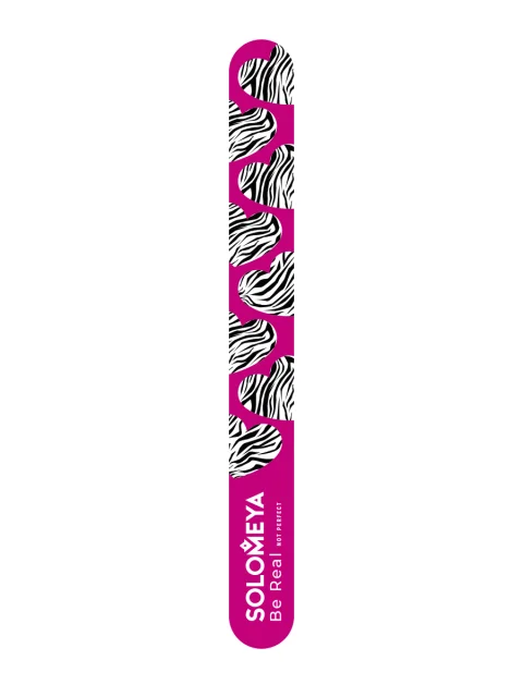 Пилка для ногтей Solomeya Zebra pattern 180/220 / 06-985