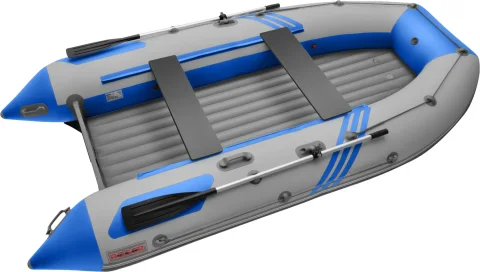 Надувная лодка Roger Boat Zefir 4000 (большой киль, серый/синий комби)