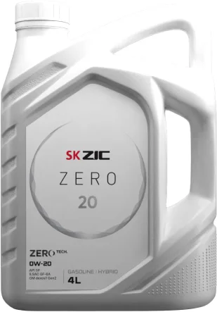 Моторное масло ZIC Zero 20 0W20 / 162035 (4л)