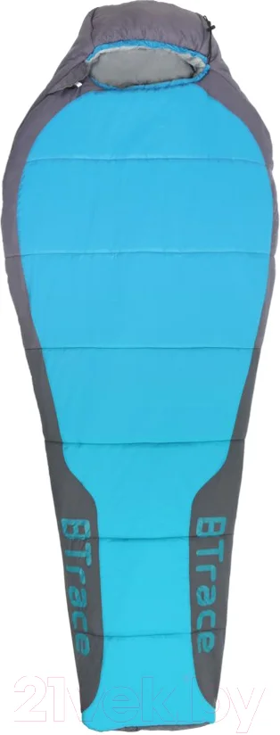 Спальный мешок BTrace Zero S Size / S0583 (правый, серый/синий)