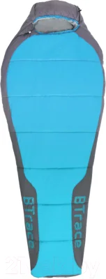 Спальный мешок BTrace Zero S Size / S0584 (левый, серый/синий) — фото 5