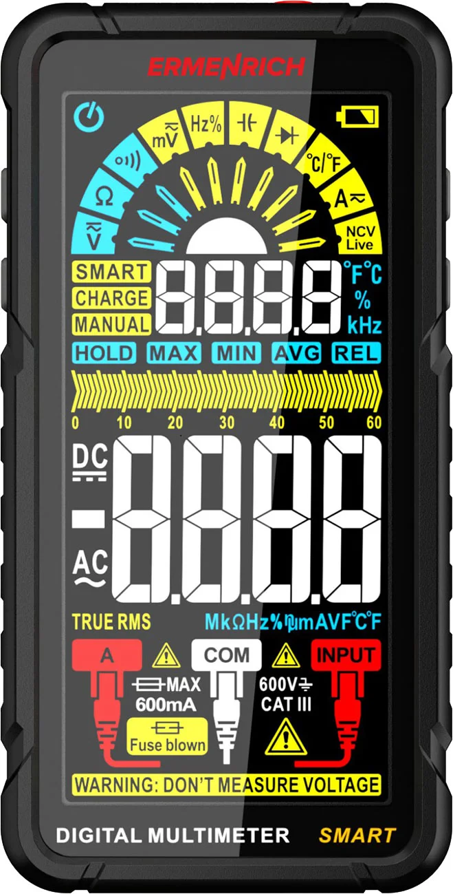 Мультиметр цифровой Ermenrich Zing TC33 / 82990