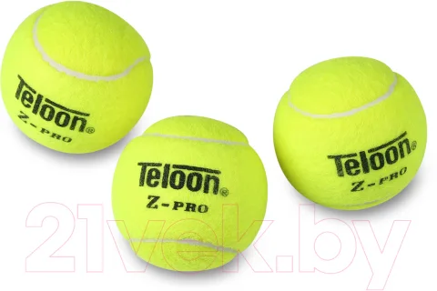 Набор теннисных мячей Teloon Z-Pro 818Т Р3 (3шт, желтый)