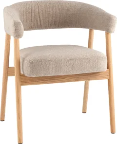 Стул Stool Group Zubo / DM4729-1 OTE-Q-120 Flaxen (с деревянными ножками, бежевый) — фото 1